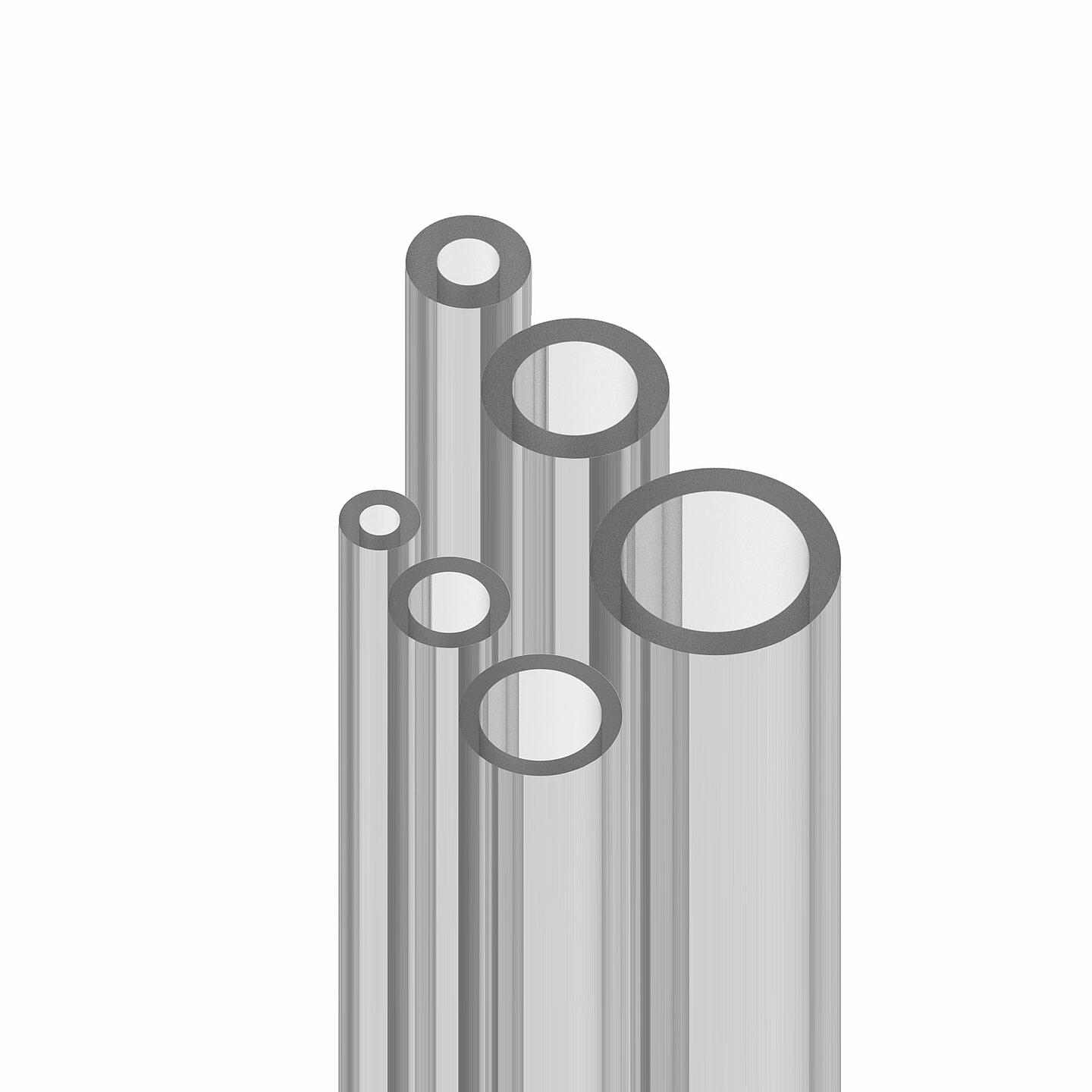 Die Produktpalette an Kunststoffrohren und Schläuchen umfasst je nach Material viele Standardgrößen mit unterschiedlichen Temperaturbereichen und Betriebsdrücken. Es gibt Ausführungen in den Werkstoffen Polyamid, Polyethylen , Polyurethan, Polyvinylchlorid, Fluorethylenpropylen sowie Perfluoralkoxy-Copolymer