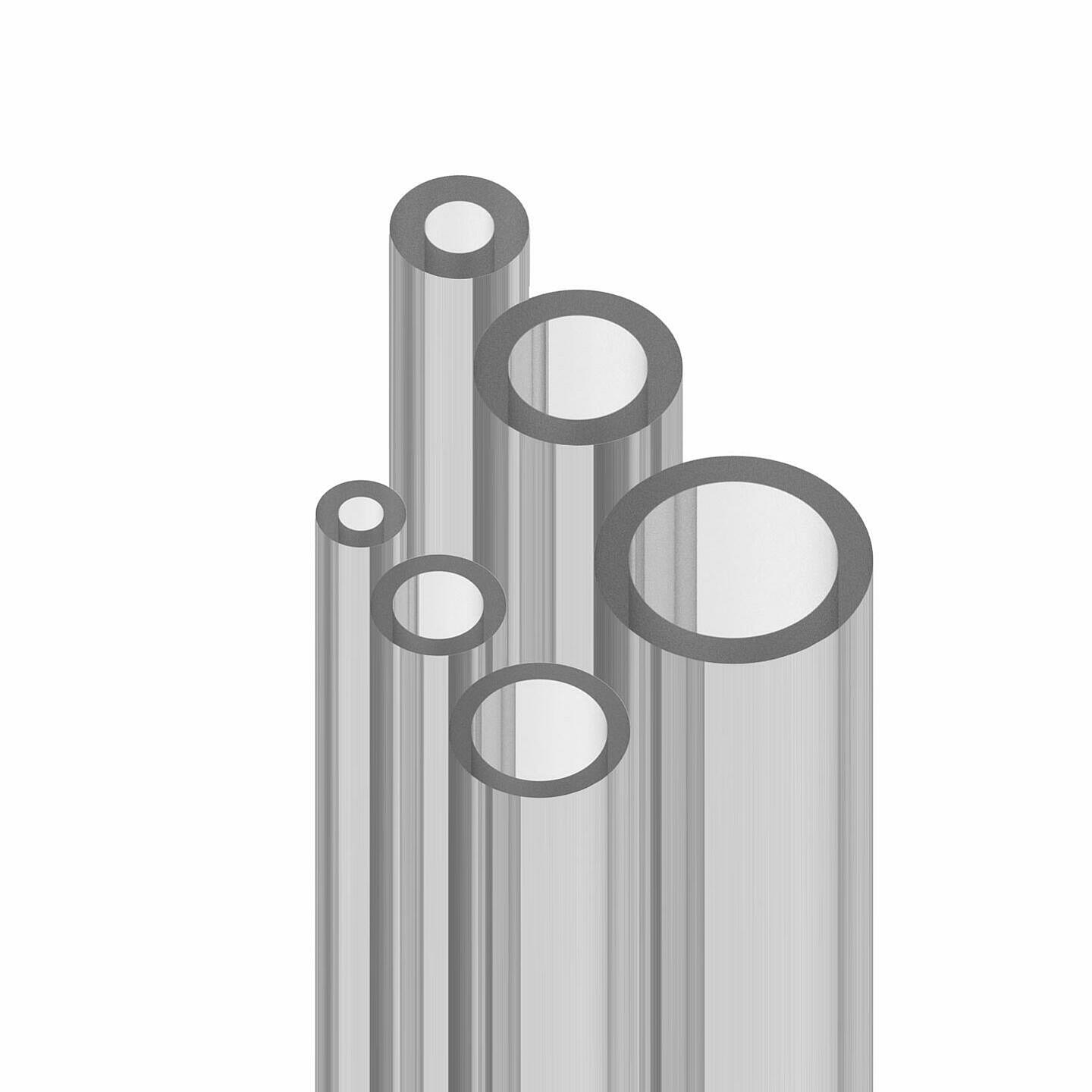 Die Produktpalette an Kunststoffrohren und Schläuchen umfasst je nach Material viele Standardgrößen mit unterschiedlichen Temperaturbereichen und Betriebsdrücken. Es gibt Ausführungen in den Werkstoffen Polyamid, Polyethylen , Polyurethan, Polyvinylchlorid, Fluorethylenpropylen sowie Perfluoralkoxy-Copolymer